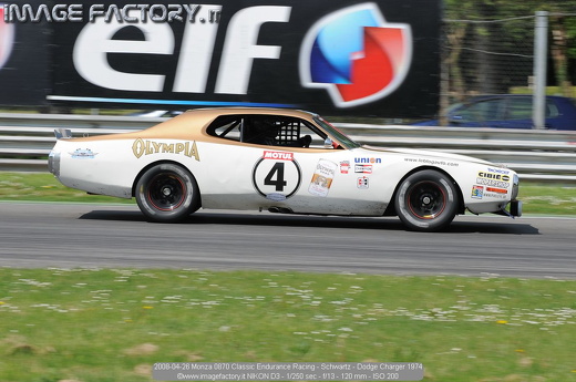 2008-04-26 Monza 0870 Classic Endurance Racing - Schwartz - Dodge Charger 1974